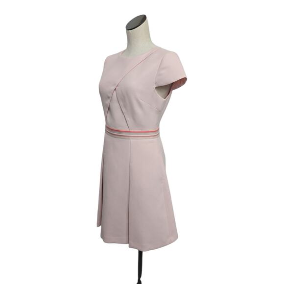 Ted Baker 'Heltty' Skater Dress in Soft Pastel Pink Size 2 US Size‎ Small Office - Picture 8 of 9